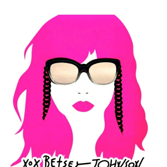 Betsey Johnson XOX Limited Edition Metal Frame Sunglass Chain Lip Carrying Case - Picture 5 of 7